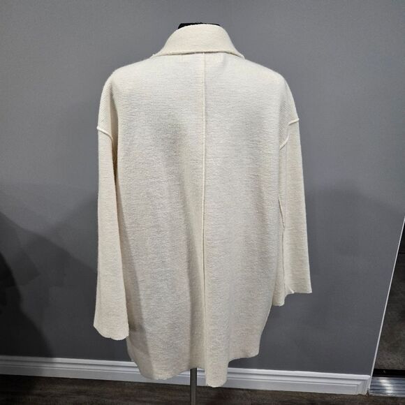 🐢 Zara Light Weight Wool Blend Oversized Jacket/Blazer - Picture 14 of 15